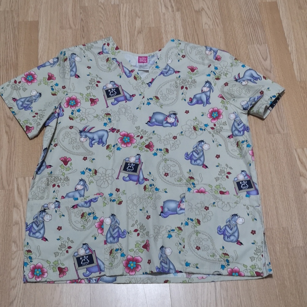 Disney eeyore scrub top